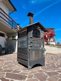 Forno a Legna CLEMENTI Cottura Indiretta con Ruote