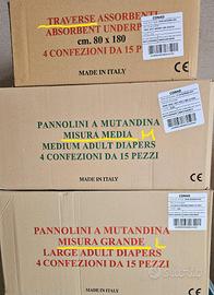 Pannoloni/traverse anziani