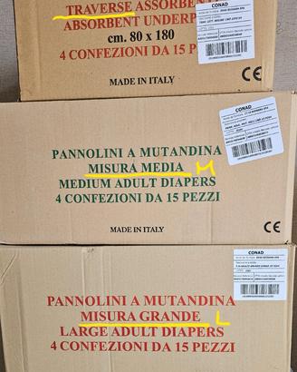 Pannoloni/traverse anziani
