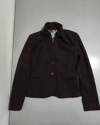 Giacca Blazer Guess By Marciano Marrone Sfiancata 