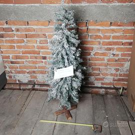 Albero di natale finto, slim, innevato h 125 cm ca