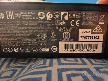 caricatore HP ORIGINALE NUOVO 65 WATT