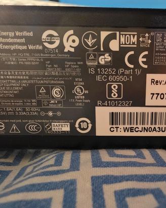 caricatore HP ORIGINALE NUOVO 65 WATT