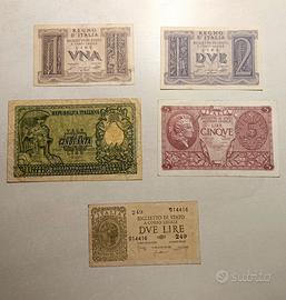 Lotto Misto Banconote Italiane Regno E Repubblica