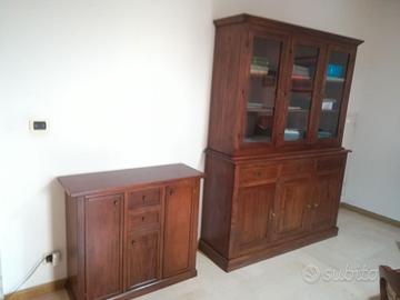 Vetrinetta credenza arte povera legno massello
