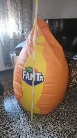 pouf poltrona a sacco brandizzato Fanta.