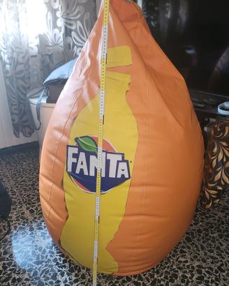 pouf poltrona a sacco brandizzato Fanta.