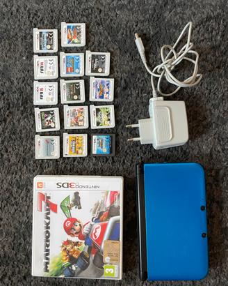 Nintendo 3DS XL Blu Metallizzato + 14 giochi