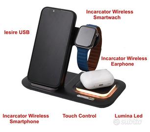 Stazione di ricarica Wireless 5 in 1 LHT-058