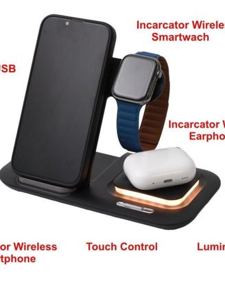 Stazione di ricarica Wireless 5 in 1 LHT-058