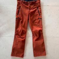 Pantaloni Sci Tonini in Velluto color Mattone