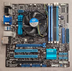 Scheda Madre + CPU con dissipatore + 8Gb RAM