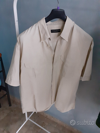 Camiciotto beige in lino