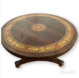 tavolo tondo antico 800 inglese autentico