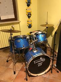 Batteria Acustica 5 Pezzi, Blue Sparkle