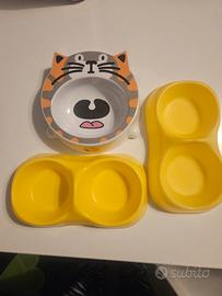 ciotole gatto e cuscino cane