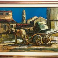 Quadro di Umberto Spera dal titolo “Il calesse”