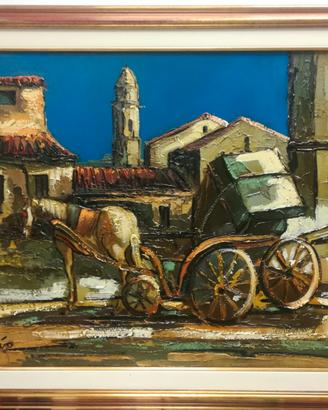 Quadro di Umberto Spera dal titolo “Il calesse”