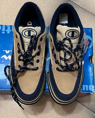 Scarpe Champion authentic sneakers beige blu (40)