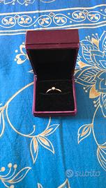 Anello Miore con Diamante 0,25 ct – Oro 9K