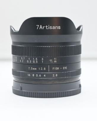 7Artisans 7.5mm f/2.8 per Sony E-Mount