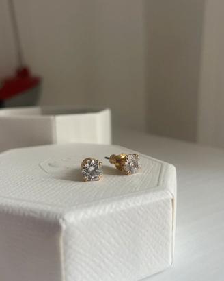 Orecchini Swarovski originali placcati in oro