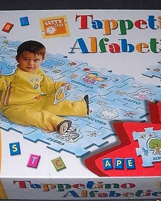 TAPPETINO ALFABETIERE PUZZLE planes 96 tesserine