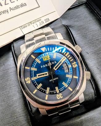Panzera Aquamarine 45D-01B movimento Seiko