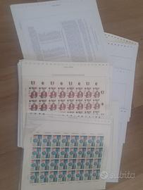 Francobolli fogli Marini Minifogli