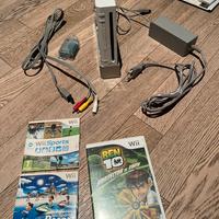 Wii con 3 giochi, pezzi per wii resort e wii sport