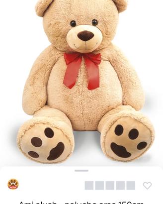 Orso peluche AmiPlush gigante Nuovo