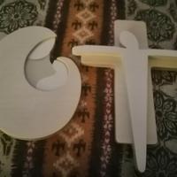 ICONE IN LEGNO VERGINE MARIA E CROCIFISSO 