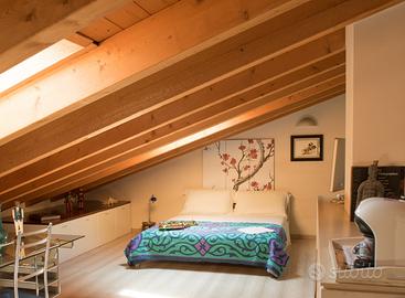 Stanza Mansardata con bagno privato in Villa