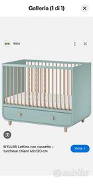 lettino culla Ikea con materasso 