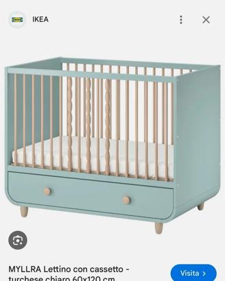 lettino culla Ikea con materasso 