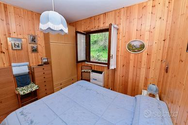 Accogliente bilocale con camino, balcone e garage