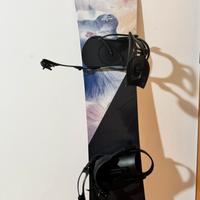 Tavola snowboard donna Roxy con attacchi Union