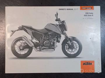 Libretto istruzioni in inglese di Ktm Duke 690 '17