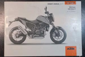Libretto istruzioni in inglese di Ktm Duke 690 '17