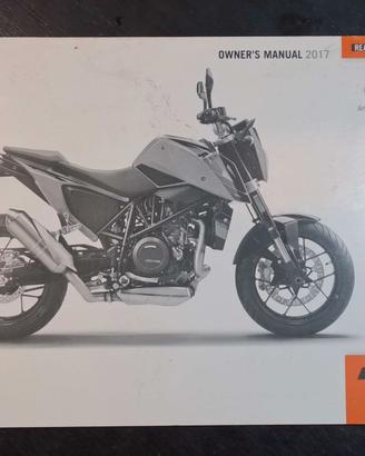 Libretto istruzioni in inglese di Ktm Duke 690 '17