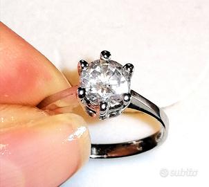 1 Ct E/SI1 Anello Solitario Diamante IGL