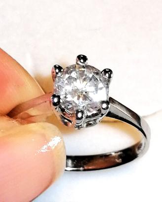 1 Ct E/SI1 Anello Solitario Diamante IGL