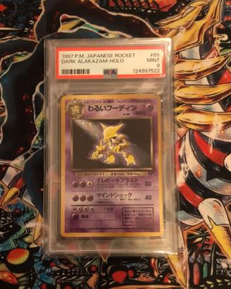 Carta Pokemon Dark Alakazam Rocket Gang PSA9