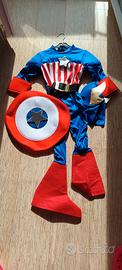 Costume carnevale  Capitan America