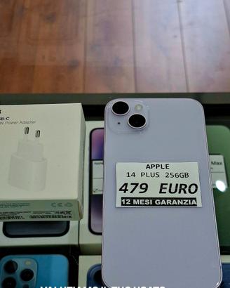 IPHONE 14 PLUS 256GB batteria 100%