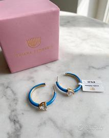 Orecchini Chiara Ferragni Cerchio Blu Elettrico