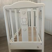 Lettino Italbaby + materasso e cuscino in memory