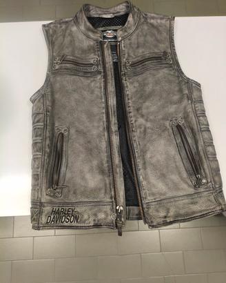 GILET unisex Harley Davidson originale in pelle. 