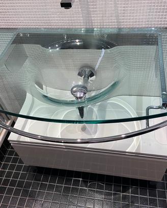 Lavabo in vetro 100cm
