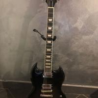 Epiphone SG modern figured trans black fade